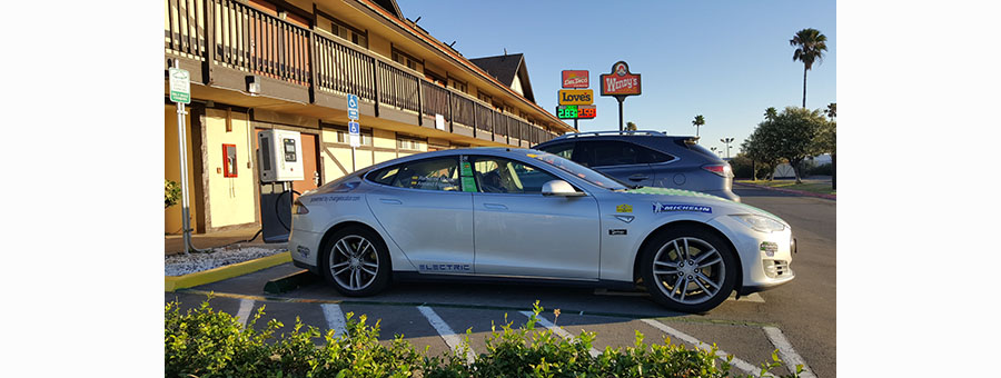 Tesla charged at EV Expressin Santa Nella